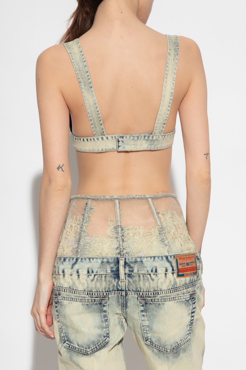 【送料&関税込】Diesel De-janys-fsc Top Light blue 'DE-JANYS-FSC' denim top Diesel